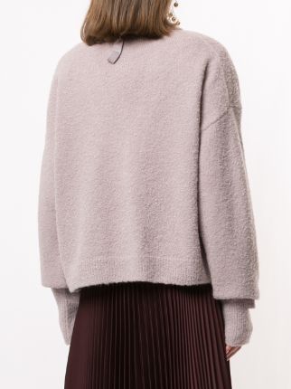 oversized V-neck jumper展示图