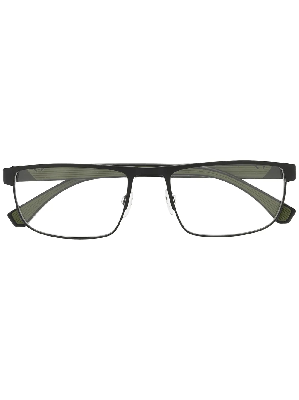

Emporio Armani lentes con armazón cuadrada - Negro