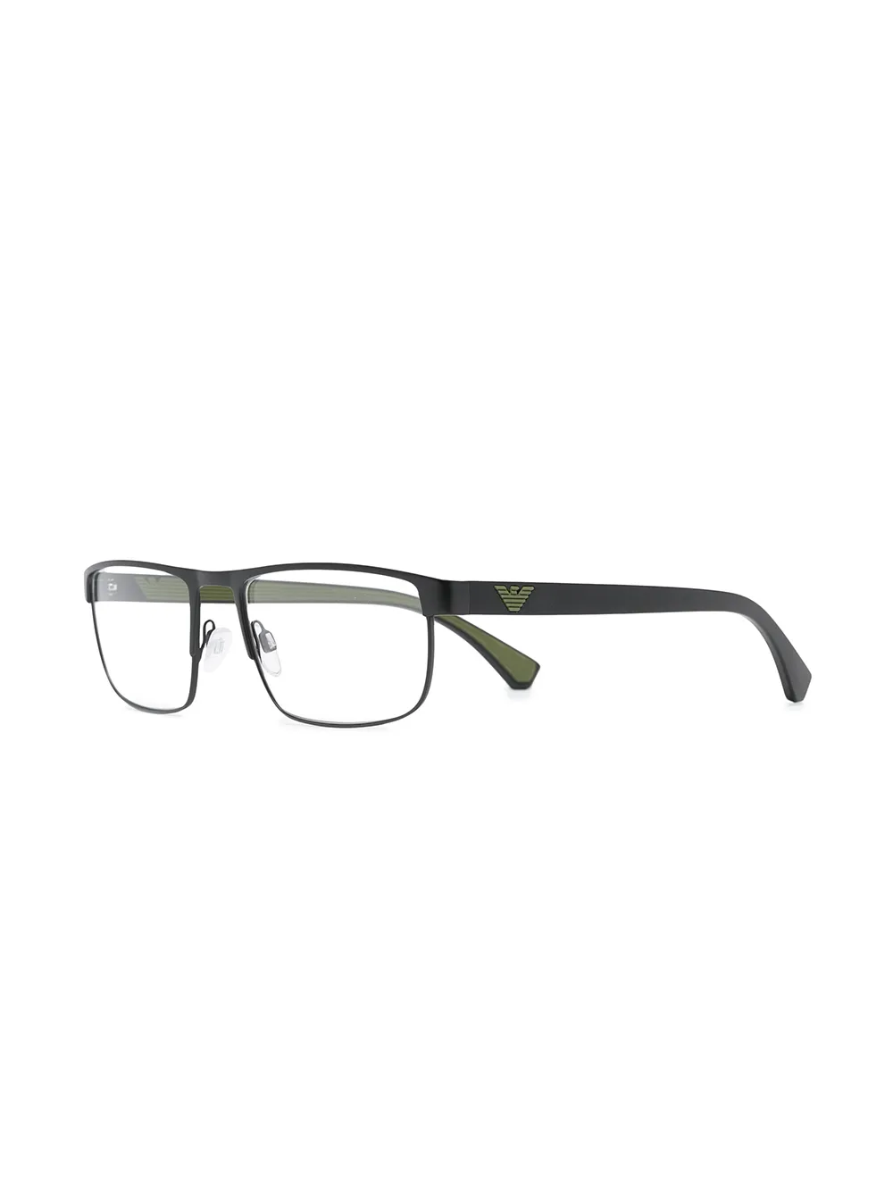 Emporio Armani Bril met vierkant montuur - Zwart