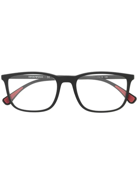 Emporio Armani square frame glasses