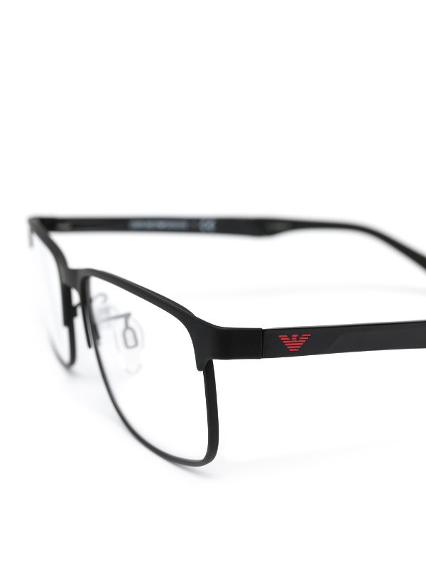 armani square glasses