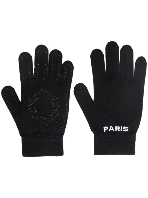 GIVENCHY LOGO PATTERN GLOVES