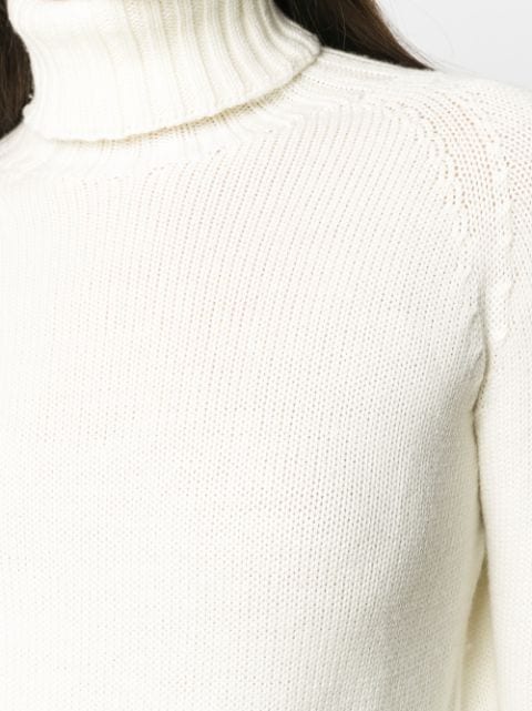 Drumohr white roll neck jumper for women | L5M114T at Farfetch.com