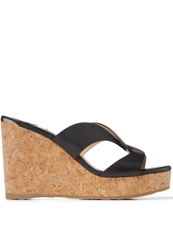 jimmy choo wedges black