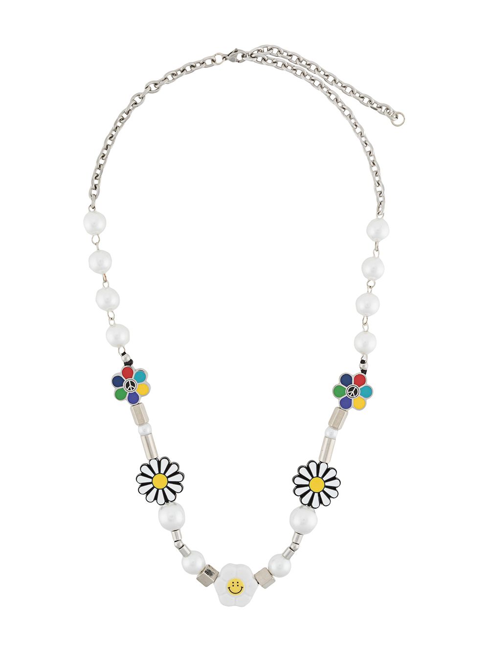 фото Salute pearl and floral charm necklace