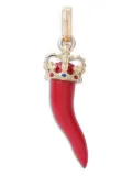 Dolce & Gabbana 18K yellow gold Good Luck pendant - Red