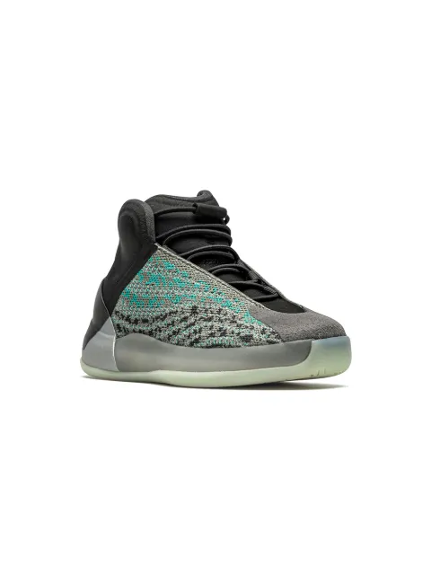 Adidas Yeezy Kids 'Yeezy QNTM Teal Blue' Sneakers