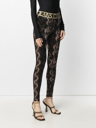 snakeskin-print leggings展示图