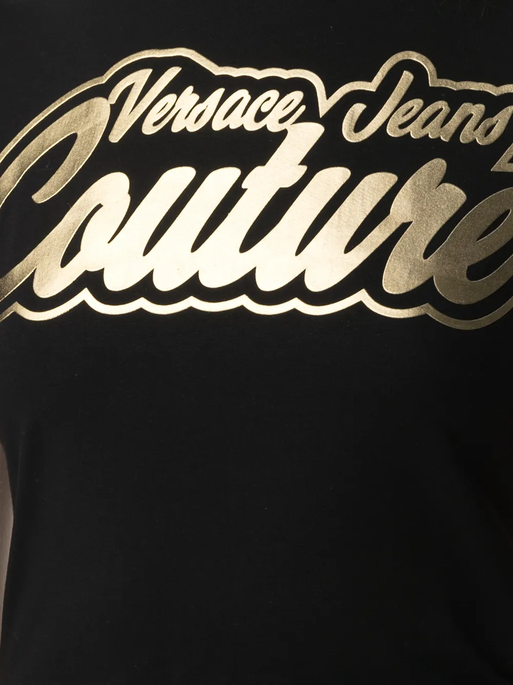 Versace Jeans Couture Logo-print T-shirt In Black