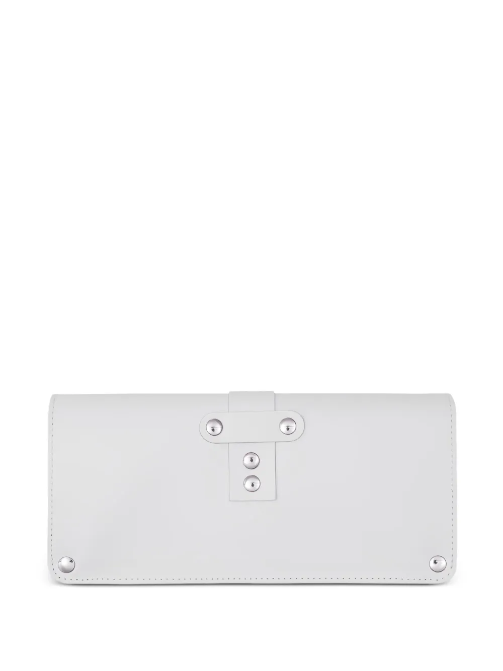 Comme Des Garçons Buckle Leather Wallet In White