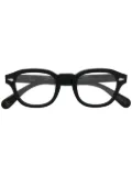 Lesca round frame glasses - Black