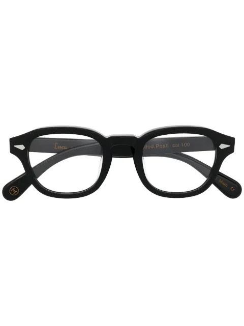 Lesca lentes con armazón redonda