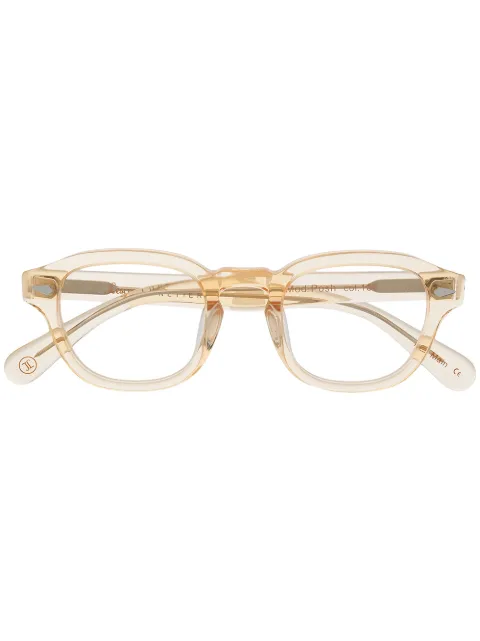 Lesca transparent square frame glasses