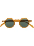Lesca round frame glasses - Brown