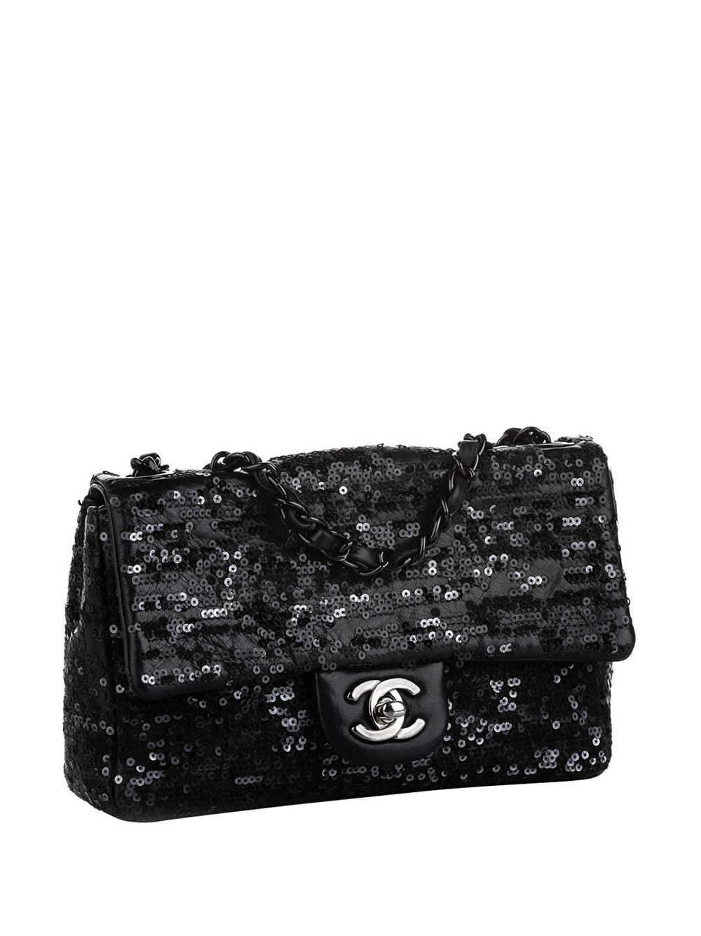 фото Chanel pre-owned мини-сумка на плечо flap 2011-го года с пайетками