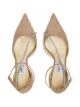 Jimmy Choo Talika metallic-effect 85mm pumps