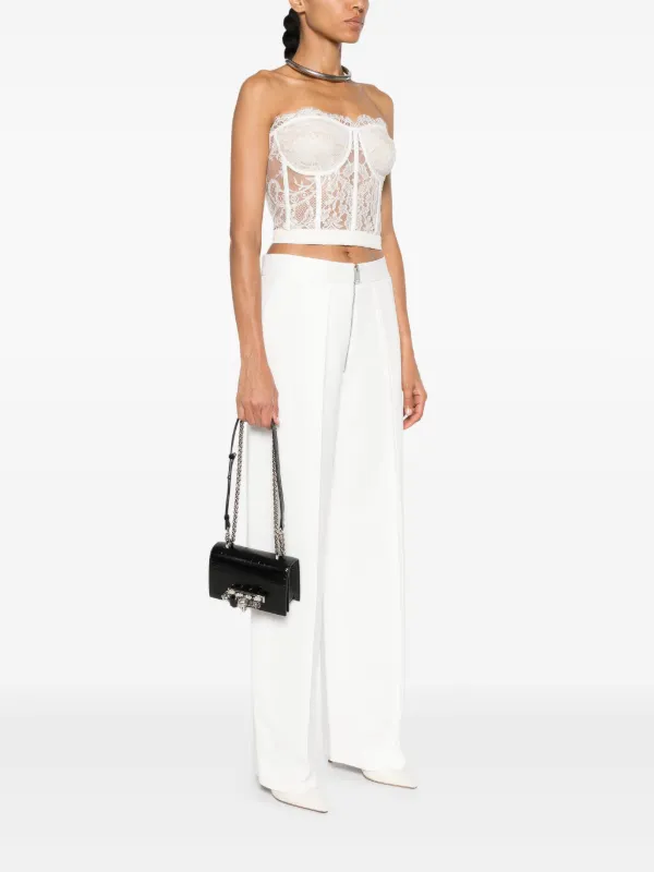 Alexander McQueen ◆ Mini Crossbody Bag Alexander McQueen women's black leather mini crossbody bag