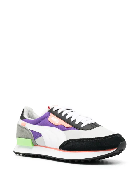 puma colour block trainers