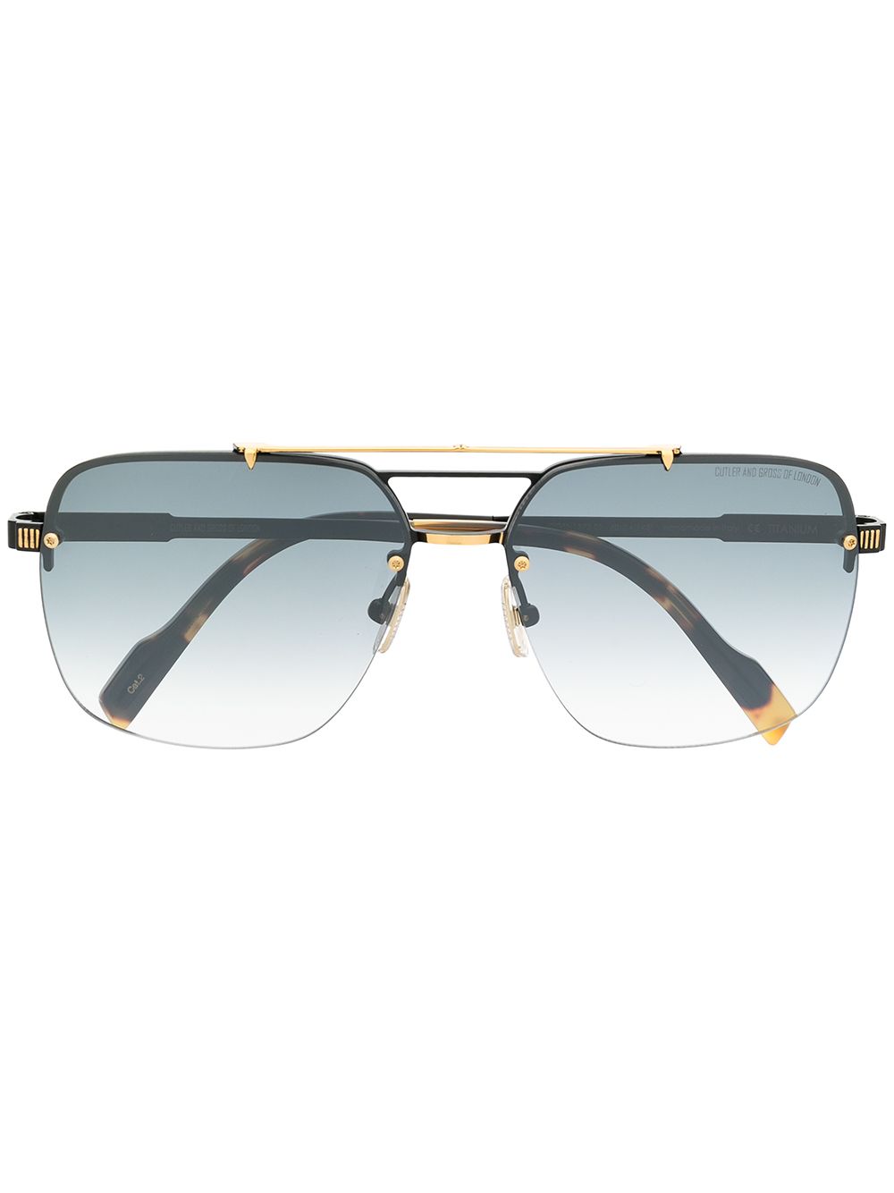 фото Cutler & gross солнцезащитные очки-авиаторы с градиентными линзами