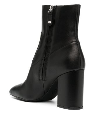 heeled leather ankle boots展示图