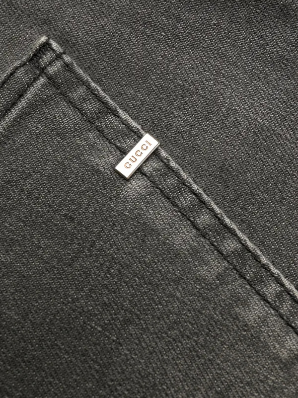 Gucci Distressed straight-leg Jeans | Grey | FARFETCH