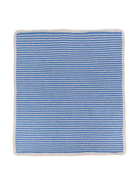 Siola knitted striped blanket