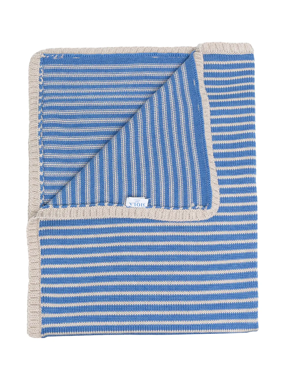 Siola Gebreide deken Blauw