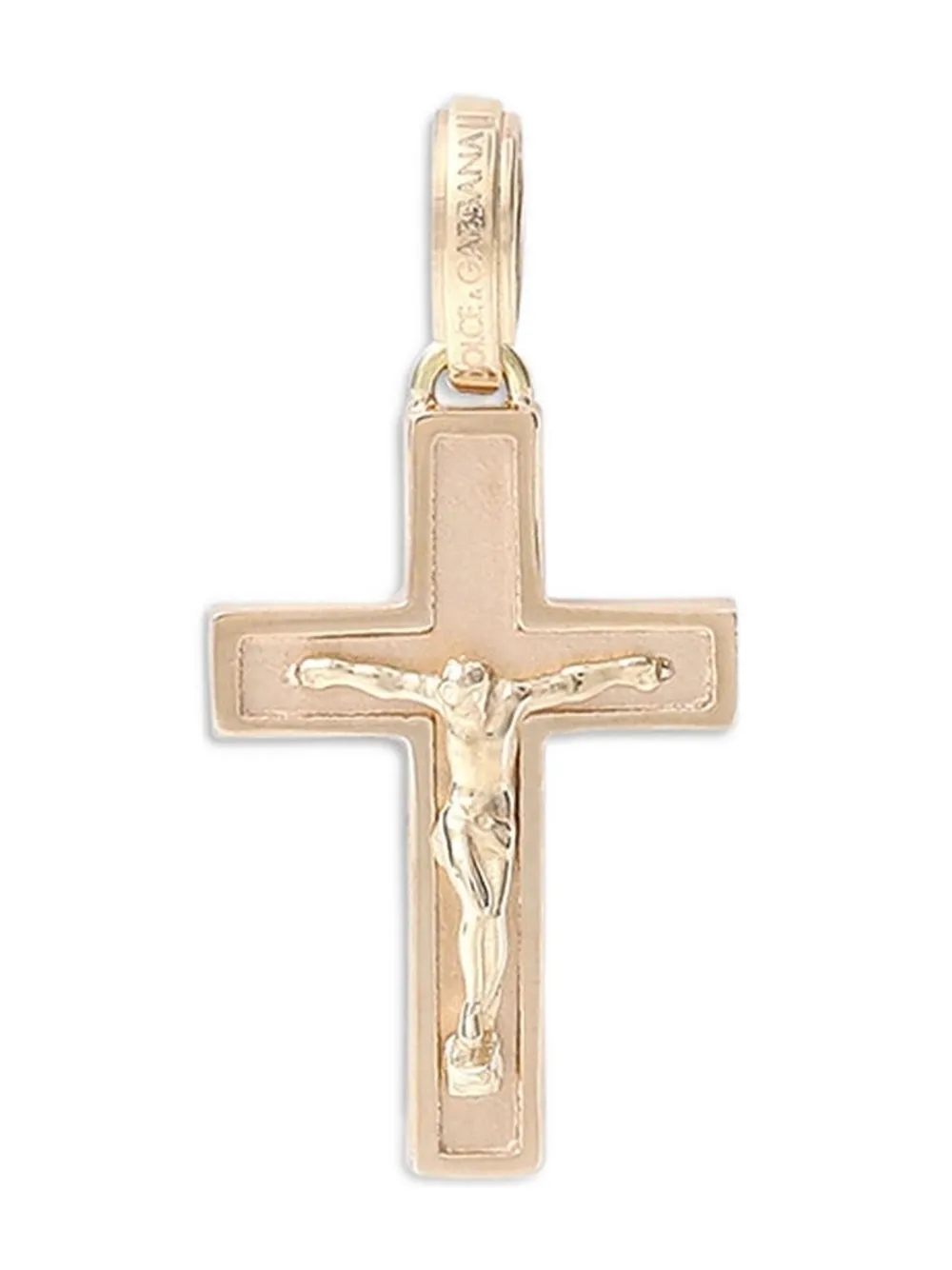 Dolce & Gabbana Natural Cotton Cross Necklace - ゴールドトーン Dolce & Gabbana Natural Cotton Cross Necklace - ゴールドトーン
