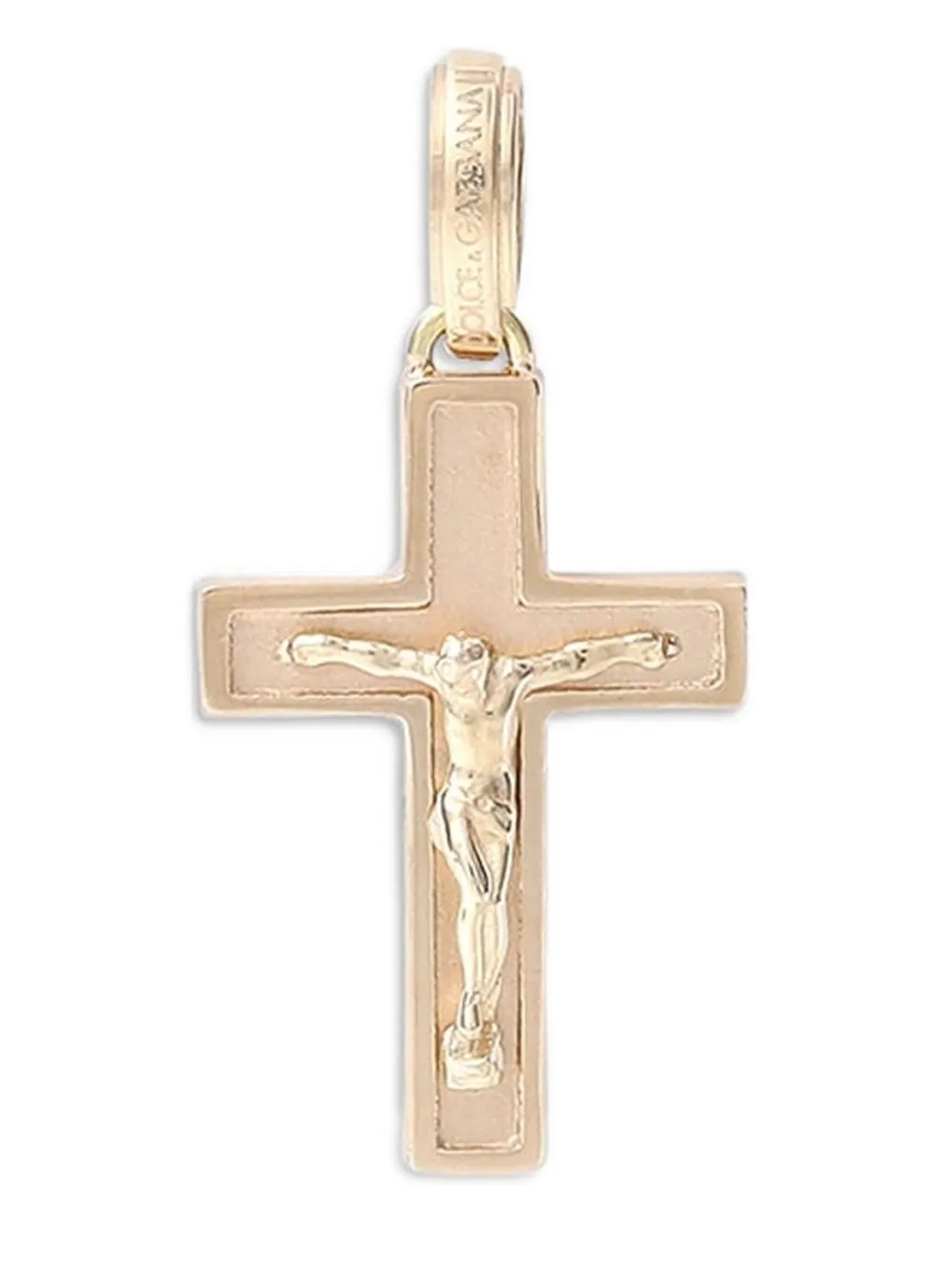 Dolce & Gabbana Natural Cotton Cross Necklace - ゴールドトーン Dolce & Gabbana Natural Cotton Cross Necklace - ゴールドトーン