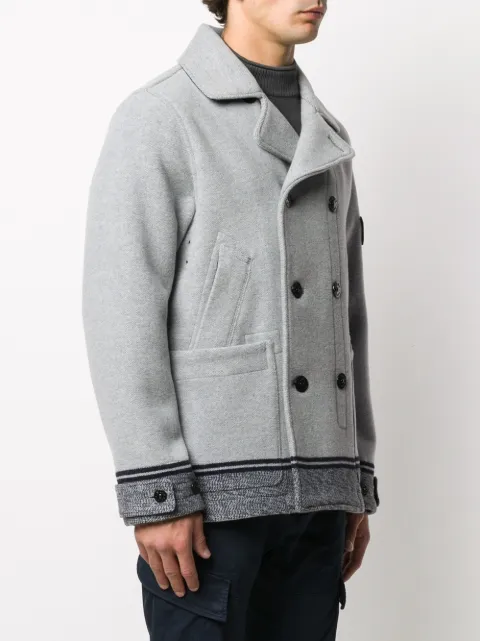 stone island double breasted jacket