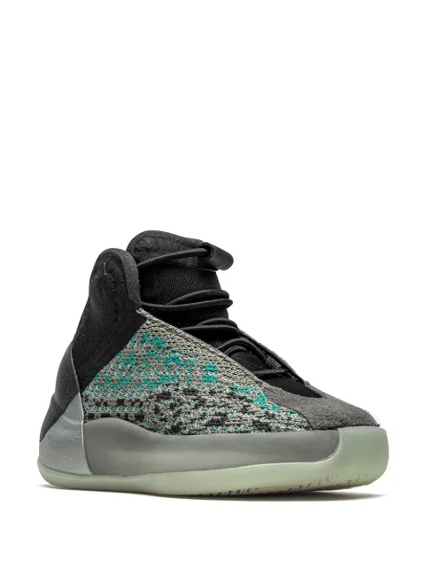 Adidas Yeezy Kids 'Yeezy QNTM Teal Blue' Sneakers