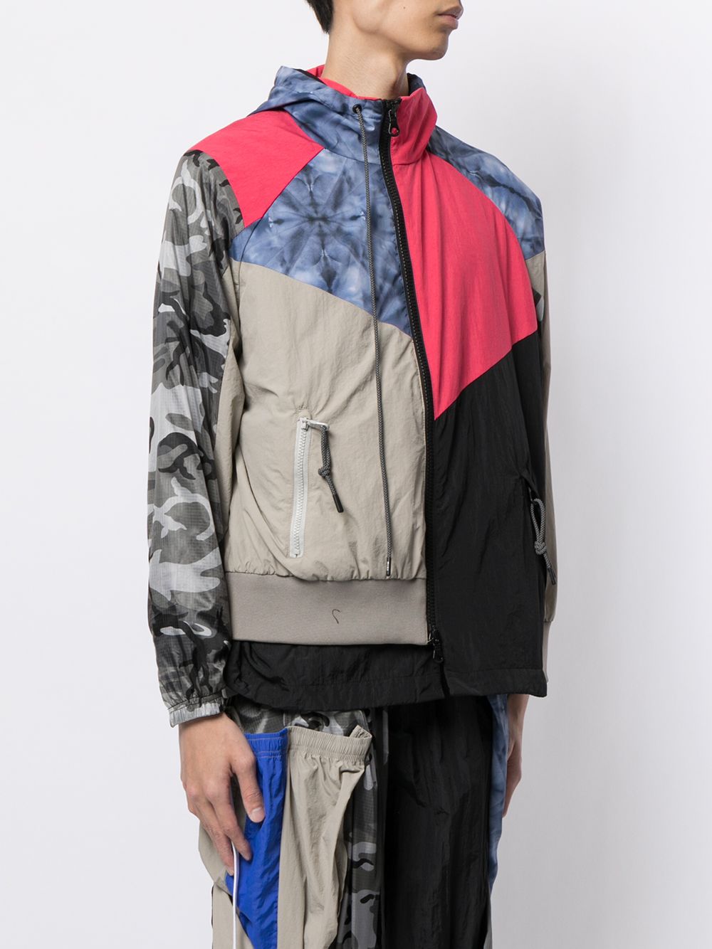 Shop Mostly Heard Rarely Seen Every Which Way Patchwork Track Jacket In Multicolour