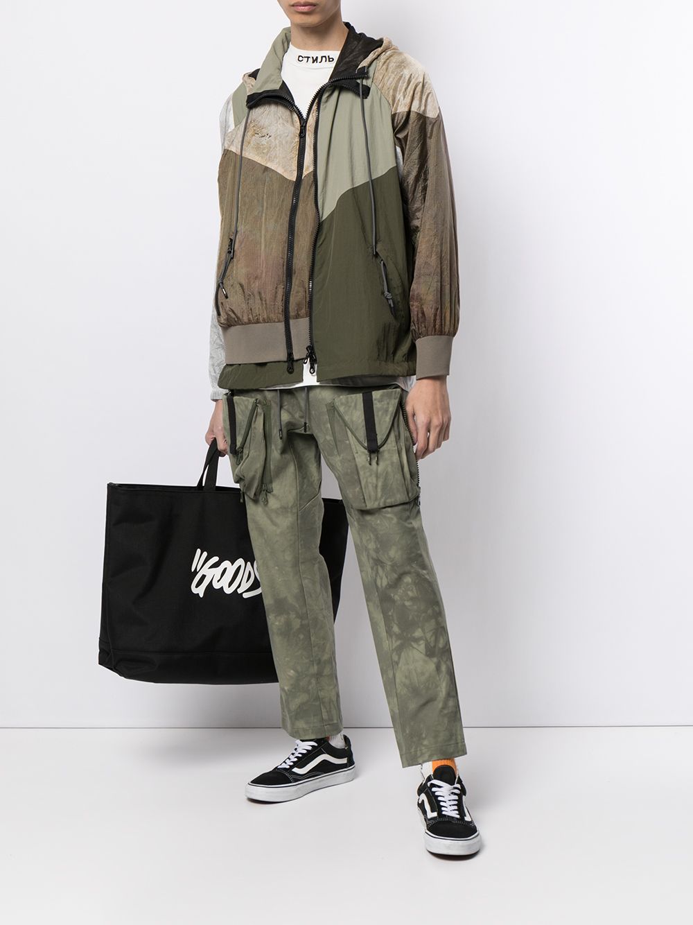 Shop Mostly Heard Rarely Seen Zipoff Cargo Trousers In Green