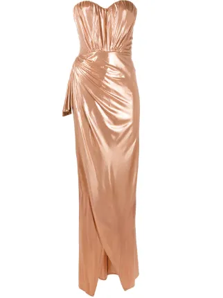 Elisabetta Franchi Abito Lungo Drappeggiato - Farfetch