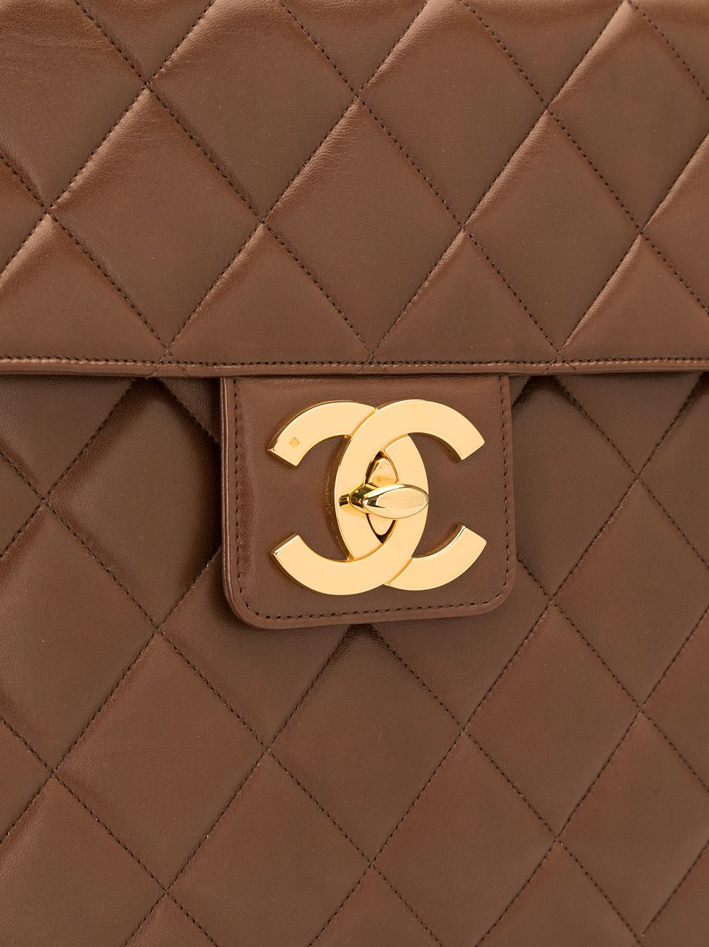 фото Chanel pre-owned стеганый портфель 1995-го года с логотипом cc