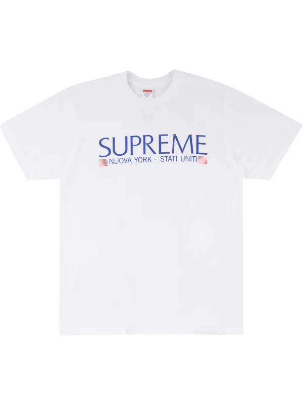 all white supreme shirt