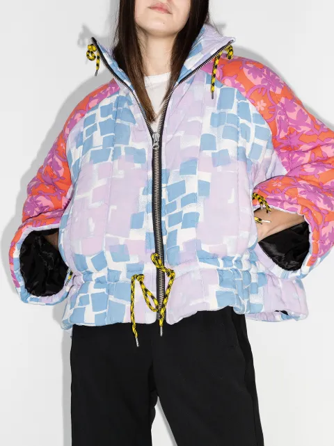 colourful puffer jacket