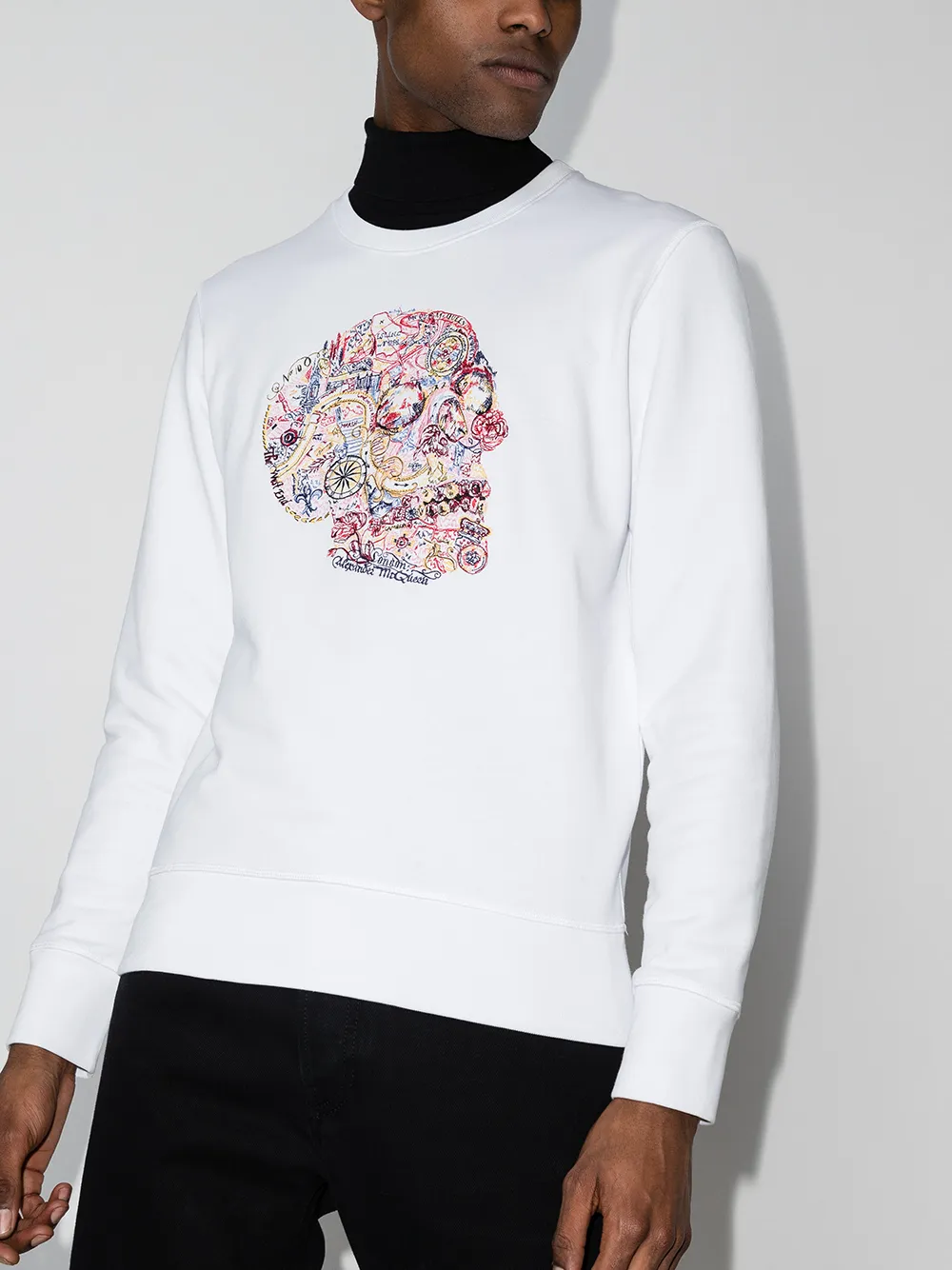 фото Alexander mcqueen футболка london skull с круглым вырезом