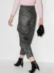 Tibi tie-dye tapered-leg cropped trousers