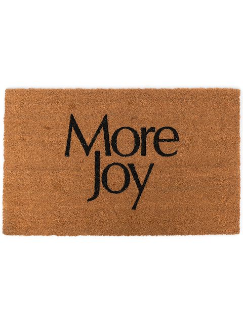 More Joy logo-print door mat