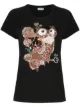 Image 1 of LIU JO owl motif sequin-embellished T-shirt