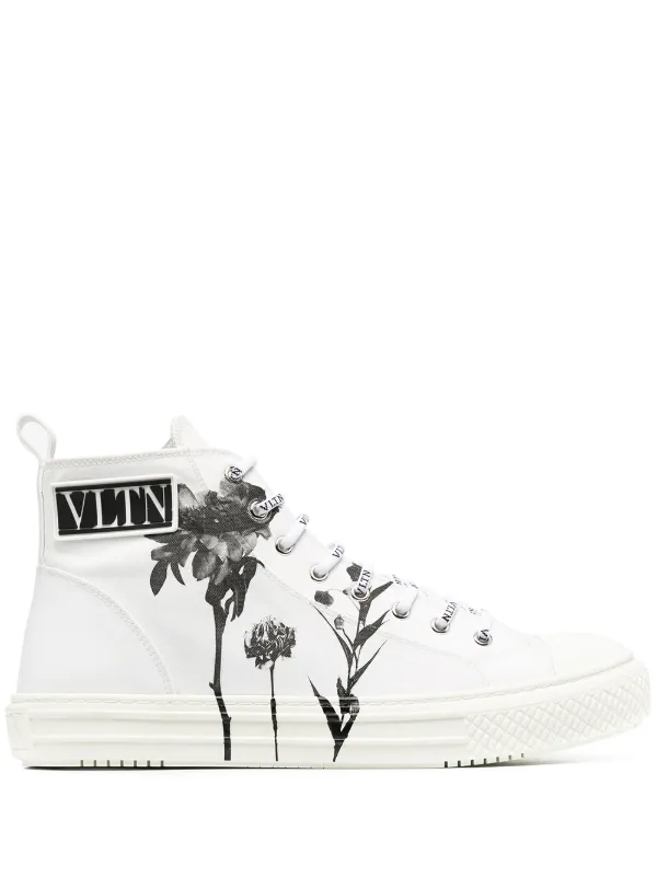 valentino high top sneakers white