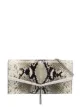 Image 1 of Jimmy Choo Elish snakeskin effect clutch bag