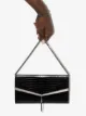 Jimmy Choo embossed crocodile tassel clutch bag