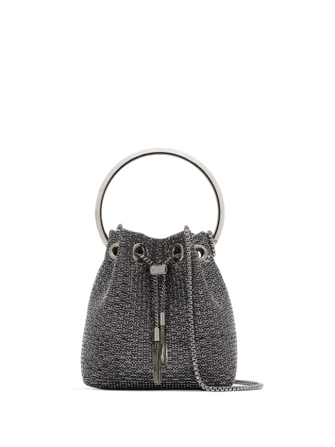 Jimmy Choo metallic Bon Bon mini bucket bag