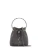 Image 1 of Jimmy Choo metallic Bon Bon mini bucket bag