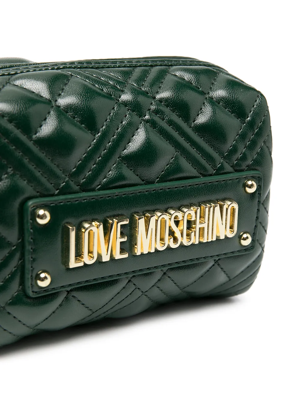 фото Love moschino стеганая косметичка с логотипом