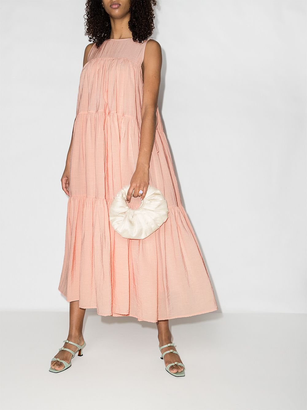 фото Missing you already sleeveless tiered midi dress