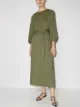 Image 2 of Peony Pear belted-waist midi dress