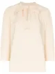 Image 1 of See by Chloé tie-neck cropped-sleeve blouse